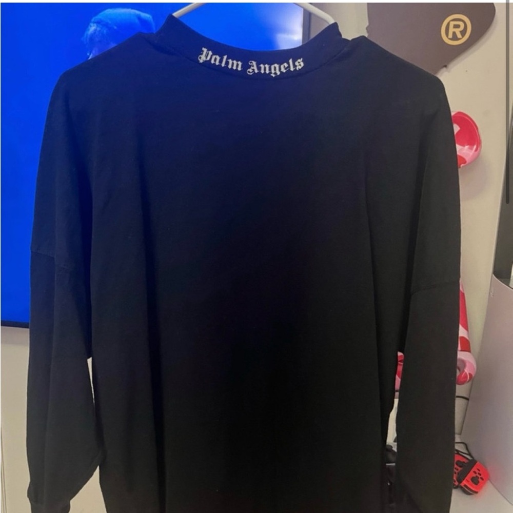 Palm Angels Black Long Sleeve Shirt